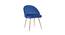 Hindmen Side Chair - Pink (Blue, Powder Coating Finish) by Urban Ladder - Front View Design 1 - 671948
