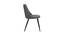 Mitzi Side Chair - Pink (Grey, Powder Coating Finish) by Urban Ladder - Design 1 Side View - 671949