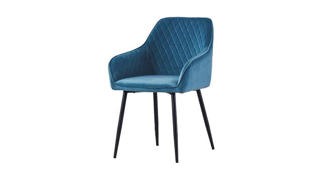 Seymour Arm Chair - Brown (Blue, Powder Coating Finish) by Urban Ladder - Front View Design 1 - 671950