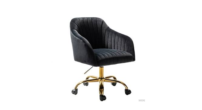 Louise Task Chair - Pink (Black, Powder Coating Finish) by Urban Ladder - Front View Design 1 - 671955
