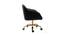 Louise Task Chair - Pink (Black, Powder Coating Finish) by Urban Ladder - Cross View Design 1 - 671987