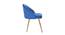 Hindmen Side Chair - Pink (Blue, Powder Coating Finish) by Urban Ladder - Design 1 Side View - 672012