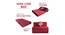 Fold Out Sofa cum Bed 6x2 Maroon (Maroon) by Urban Ladder - Design 1 Side View - 672056