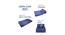 Fold Out Sofa cum Bed 6x2 Blue Black (Blue) by Urban Ladder - Rear View Design 1 - 672072