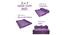 Fold Out Sofa cum Bed 6x6 Purple (Purple) by Urban Ladder - Rear View Design 1 - 672084