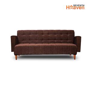 Futon Design Pull Futon Sofa cum Bed in Brown Colour