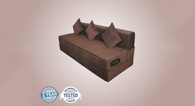 Fold Out Sofa cum Bed 6x6 Brown (Brown) by Urban Ladder - Cross View Design 1 - 672169