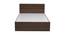 Nilkamal - Arthur Non Storage Engineered Wood Bed (Walnut Finish, Double Bed Size) by Urban Ladder - Front View Design 1 - 672271