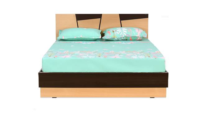 Nilkamal - Floret Non Storage Engineered Wood Bed (King Bed Size, Bovrian Beach Finish) by Urban Ladder - Front View Design 1 - 672274