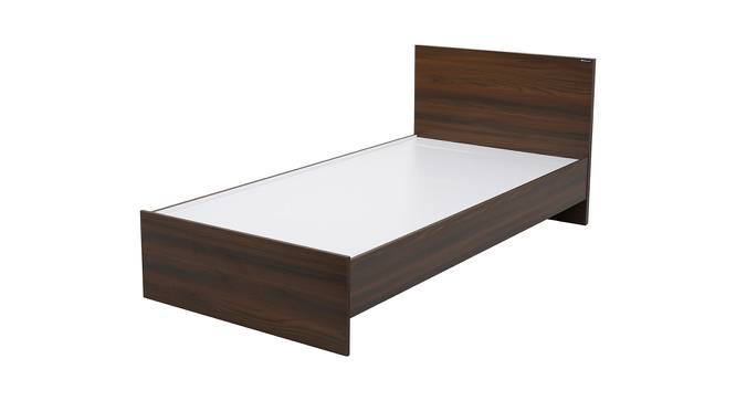 Nilkamal - Arthur Non Storage Engineered Wood Bed (Walnut Finish, Single Bed Size) by Urban Ladder - Cross View Design 1 - 672286