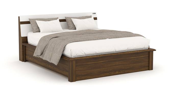 Nilkamal - Lodgy Storage Engineered Wood Bed (King Bed Size, Brown Finish) by Urban Ladder - Front View Design 1 - 672344