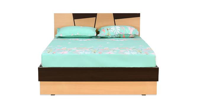 Nilkamal - Floret Storage Engineered Wood Bed (King Bed Size, Bovrian Beach Finish) by Urban Ladder - Front View Design 1 - 672364