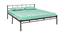 Nilkamal - Neptune Non Storage Metal Bed (King Bed Size, Char Brown Finish) by Urban Ladder - Cross View Design 1 - 672382