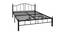 Nilkamal - Alcazer Non Storage Metal Bed (Queen Bed Size, Black Finish) by Urban Ladder - Cross View Design 1 - 672383