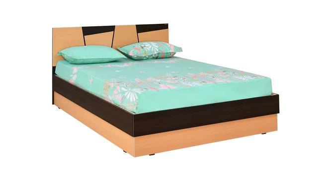 Nilkamal - Floret Storage Engineered Wood Bed (Queen Bed Size, Bovrian Beach Finish) by Urban Ladder - Cross View Design 1 - 672386