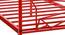 Nilkamal - Origami Non Storage Metal Bed (Single Bed Size, Red Finish) by Urban Ladder - Rear View Design 1 - 672419