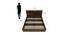 Nilkamal - Terence Storage Engineered Wood Bed (Walnut Finish, Queen Bed Size) by Urban Ladder - Design 1 Dimension - 672445