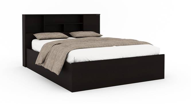 Nilkamal - Terence Storage Engineered Wood Bed (Wenge Finish, Queen Bed Size) by Urban Ladder - Front View Design 1 - 672459