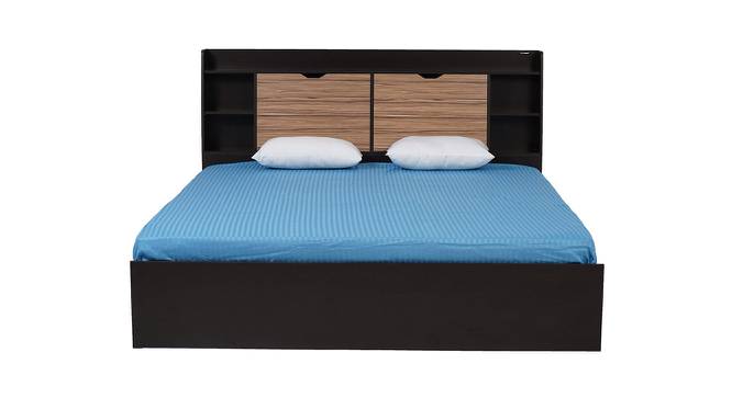 Nilkamal - Riva Storage Engineered Wood Bed (Wenge Finish, King Bed Size) by Urban Ladder - Front View Design 1 - 672460