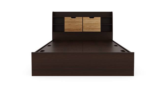Nilkamal - Riva Storage Engineered Wood Bed (Queen Bed Size, New Wenge Finish) by Urban Ladder - Cross View Design 1 - 672484