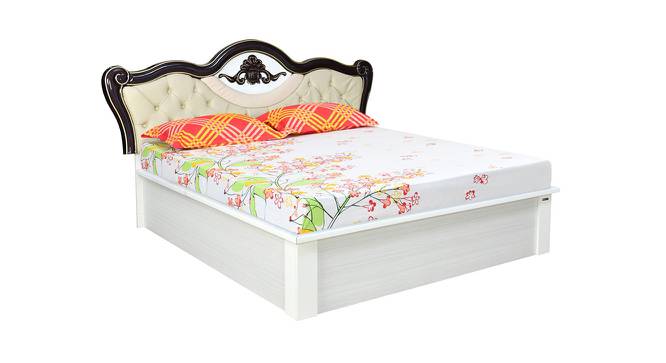 Nilkamal - Rolex Storage Engineered Wood Bed (King Bed Size, White Finish) by Urban Ladder - Cross View Design 1 - 672516