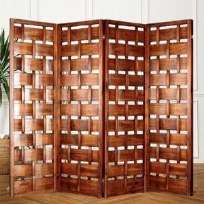 Room Divider Design Solid Wood Room Divider in Brown Colour