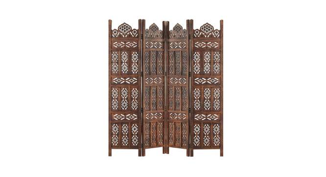 Shilpi Handcarved Wooden Room Divider Panels -NSHC022 (Brown) by Urban Ladder - Front View Design 1 - 672632