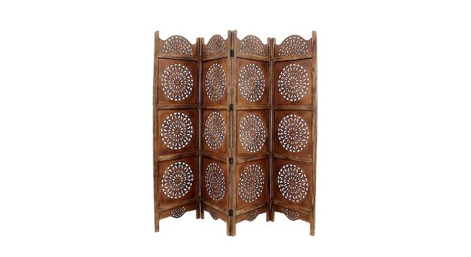 Shilpi Handcarved Wooden Room Divider Panels -NSHC027 (Brown) by Urban Ladder - Front View Design 1 - 672637