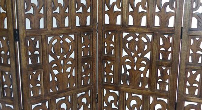 Shilpi Handcarved Wooden Room Divider Panels -NSHC023 (Brown) by Urban Ladder - Design 1 Side View - 672654