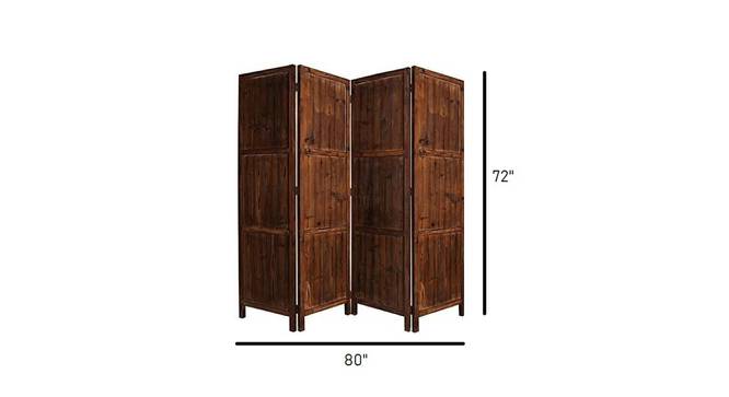 Shilpi Handcarved Wooden Room Divider Panels -NSHC021 (Brown) by Urban Ladder - Design 1 Dimension - 672673