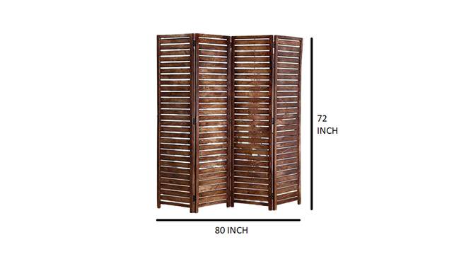Shilpi Handcarved Wooden Room Divider Panels -NSHC024 (Brown) by Urban Ladder - Design 1 Dimension - 672676