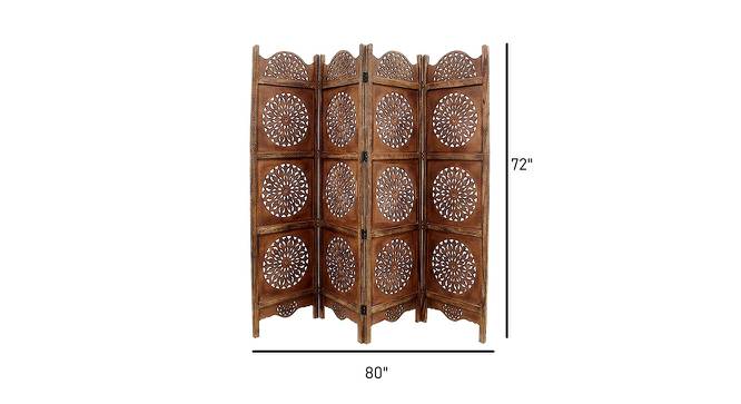 Shilpi Handcarved Wooden Room Divider Panels -NSHC027 (Brown) by Urban Ladder - Design 1 Dimension - 672679