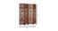 Shilpi Handcarved Wooden Room Divider Panels -NSHC035 (Brown) by Urban Ladder - Design 1 Dimension - 672687