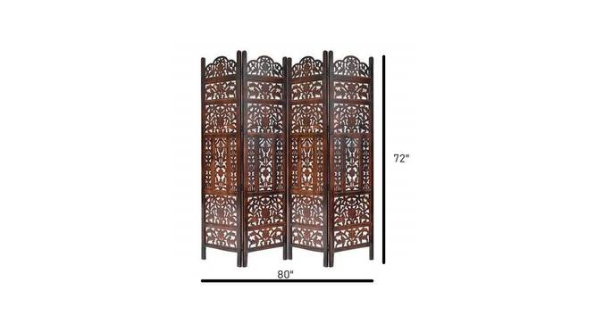 Shilpi Handcarved Wooden Room Divider Panels -NSHC039 (Brown) by Urban Ladder - Design 1 Dimension - 672691
