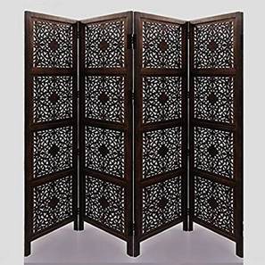 Room Divider Design Solid Wood Room Divider in Brown Colour