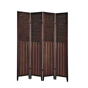 Room Divider Design Solid Wood Room Divider in Brown Colour