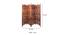 Shilpi Handcarved Wooden Room Divider Panels -NSHC004 (Brown) by Urban Ladder - Design 1 Dimension - 672743