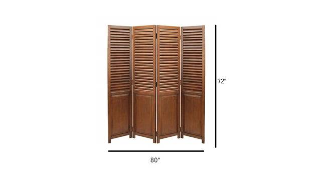 Shilpi Handcarved Wooden Room Divider Panels -NSHC012 (Brown) by Urban Ladder - Design 1 Dimension - 672750