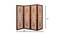 Shilpi Handcarved Wooden Room Divider Panels -NSHC016 (Brown) by Urban Ladder - Design 1 Dimension - 672753