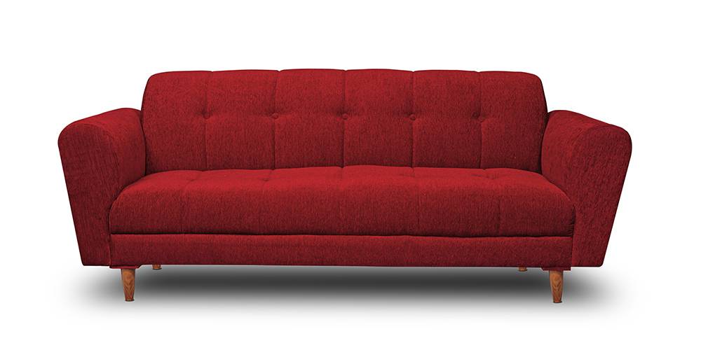 Elizabeth Fabric Sofa - Maroon by Urban Ladder - - 