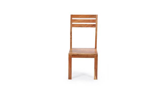 Centaur Solid Wood Dining Chair (Brown, Natural Finish Finish) by Urban Ladder - Front View Design 1 - 673008