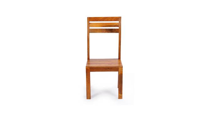 Centaur Solid Wood Dining Chair (Brown, Honey Finish Finish) by Urban Ladder - Front View Design 1 - 673098