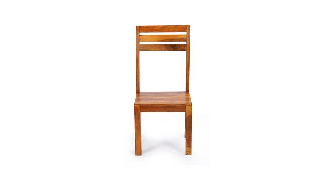Centaur Solid Wood Dining Chair (Brown, Honey Finish Finish) by Urban Ladder - Front View Design 1 - 673099