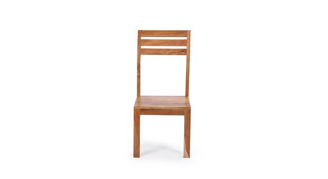 Centaur Solid Wood Dining Chair (Brown, Natural Finish Finish) by Urban Ladder - Front View Design 1 - 673100