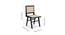 Finesse Solid Wood Dining Chair (Black, Cream With Black Finish Finish) by Urban Ladder - Design 1 Dimension - 673134