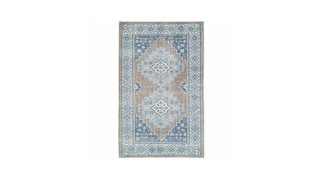 Distillery Hand Knotted Woollen and Cotton Rug (Blue, 10 x 8 Feet Carpet Size) by Urban Ladder - Front View Design 1 - 673166