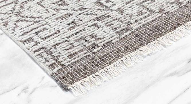 Cinema Hand Knotted Woollen Rug (Grey, 6 x 4 Feet Carpet Size) by Urban Ladder - Cross View Design 1 - 673252