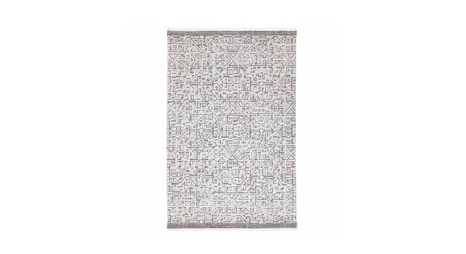 Cinema Hand Knotted Woollen Rug (Grey, 8 x 5 Feet Carpet Size) by Urban Ladder - Front View Design 1 - 673308
