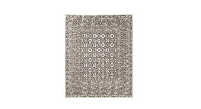 Holvi Hand Knotted Woollen and Cotton Rug (Ivory, 8 x 5 Feet Carpet Size) by Urban Ladder - Front View Design 1 - 673315