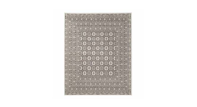 Holvi Hand Knotted Woollen and Cotton Rug (Ivory, 10 x 8 Feet Carpet Size) by Urban Ladder - Front View Design 1 - 673317